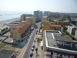 Viale Mare Adriatico Lido di Pomposa vista